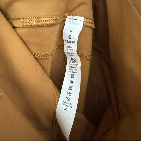 NEW! Lululemon Fast and Free 28” Butternut Brown High Rise Tight/ Leggings. - Picture 9 of 9